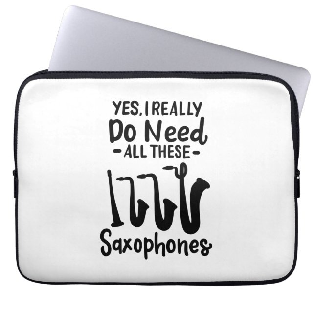 Capa Para Notebook Saxofone - Tipos Saxofone (Frente)