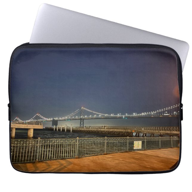 Capa Para Notebook Scenes of San Francisco Bay Bridge Laptop Case (Frente)