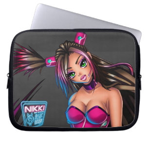 Capa Para Notebook Sci Fi Anime Girl Nikki