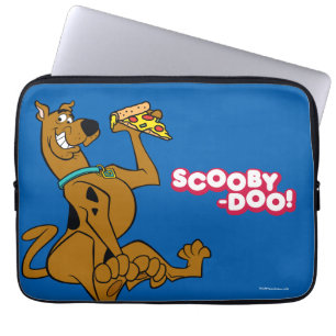 Capa Para Notebook Scooby-Doo com fatia da pizza