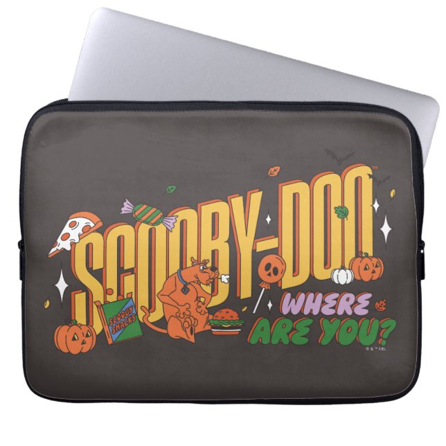Capa Para Notebook Scooby-Doo Halloween Snack Logo (Frente)