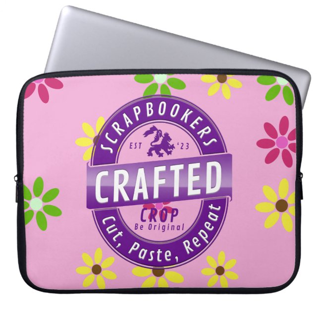 Capa Para Notebook Scrapbookers - Cortar, Colar e Repetir (Frente)
