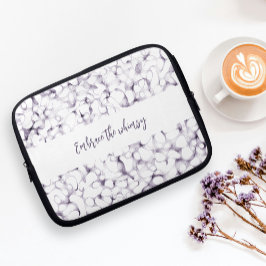 Capa Para Notebook Script Abstrato de caneta de Traços de