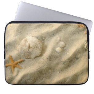 Capa Para Notebook Seashells na areia
