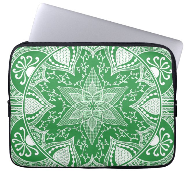 Capa Para Notebook Seaweed Mandala (Frente)