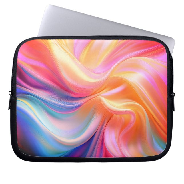 Capa Para Notebook Seda Colorida Pastel (Frente)