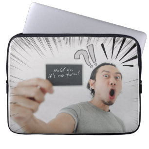 Capa Para Notebook Segure! É Minha Vez! – Design de Expressão em Quad