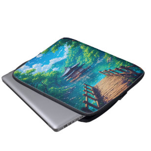 Capa Para Notebook (Seijaku no Kohan) - Serenidade à Beira do Lago