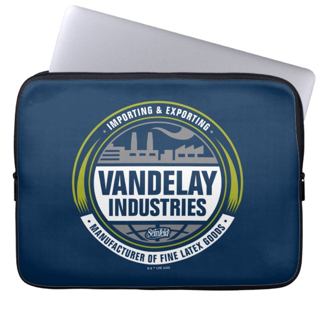 Capa Para Notebook Seinfeld | Logotipo das indústrias vandelay (Frente)