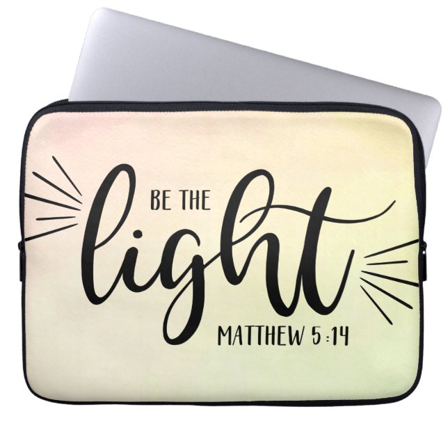 Capa Para Notebook Seja a Bolsa de laptop Light Matthew 5:14 (Frente)
