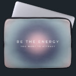 Capa Para Notebook Seja A Energia Que Você Quer Atrair<br><div class="desc">Seja A Energia Que Você Quer Atrair - citação inspiradora e motivacional - Tipografia - gradiente/ aura coloridos.</div>