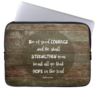 Capa Para Notebook Seja corajoso - Psalm 31:24 Mouse Pad