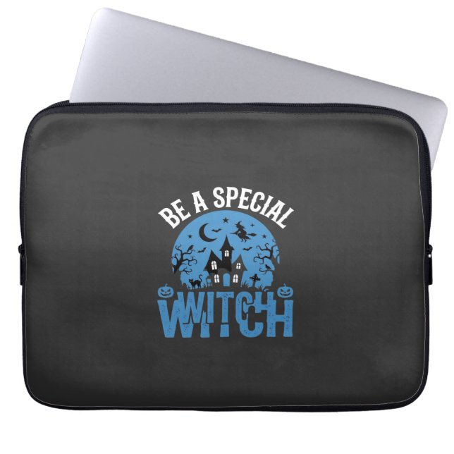 Capa Para Notebook Seja um Design de Halloween de Bruxa Especial_1 (Frente)