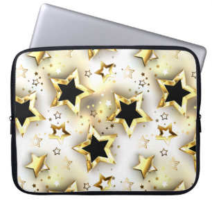 Capa Para Notebook Sem costura leve com estrelas douradas