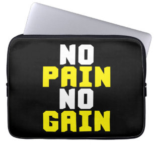 Capa Para Notebook Sem Dor, Sem Ganho - Motivação De Workout De Gym