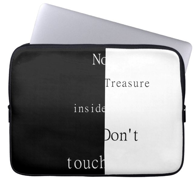 Capa Para Notebook Sem Tesouro Dentro – Não Toque  (Frente)