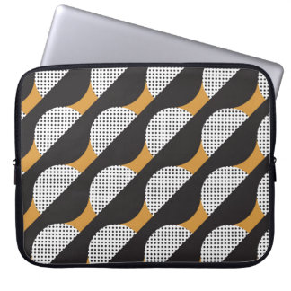 Capa Para Notebook Semicírculos e pontos, padrão geométrico.