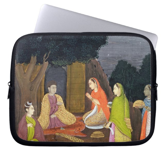 Capa Para Notebook Senhoras que visitam um Yogini, escola de (Frente)