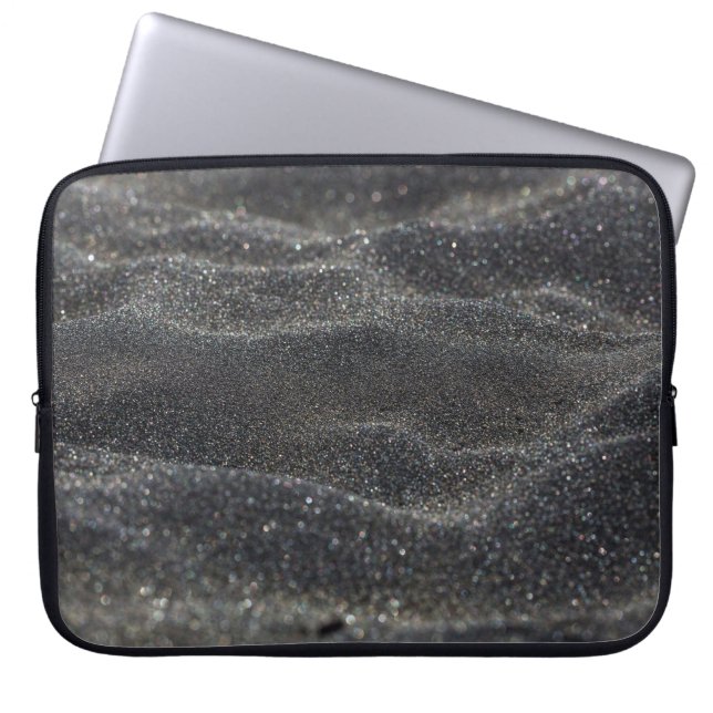 Capa Para Notebook Sensação de desfoque preto e macro (Frente)