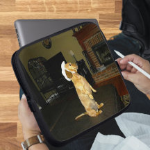 Sentado Bonito Saco do Laptop Dachshund