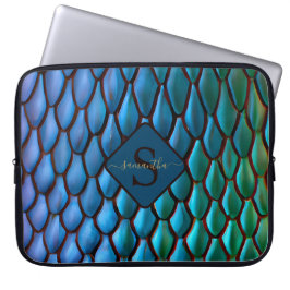 Capa Para Notebook Sereia Iridescente Ave Dragão Escala Fantasia