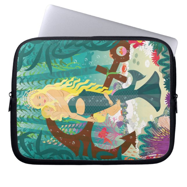 Capa Para Notebook Sereia (louras leves) (Frente)