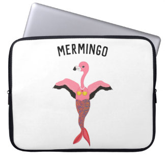 Capa Para Notebook Sereia Mágica Rosa Engraçada Flamingo Mermingo