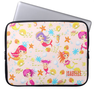 Capa Para Notebook Sereias Peach