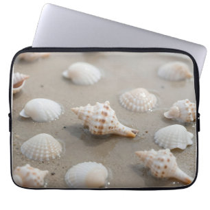Capa Para Notebook Serenidade da Praia de Conchas Delicadas