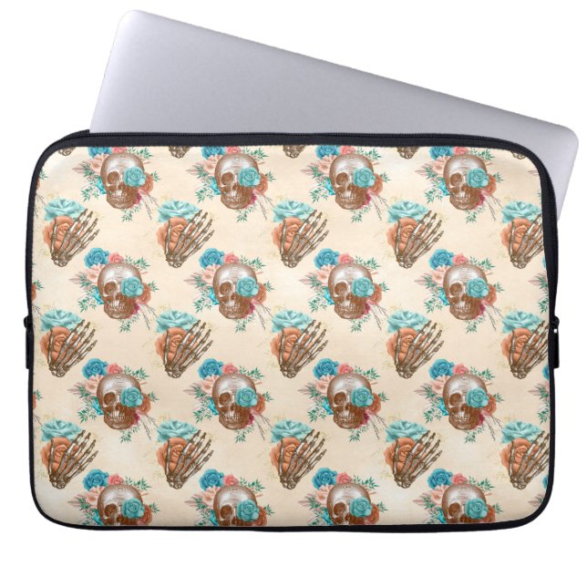 Capa Para Notebook Série Boho Skull Design 12  (Frente)