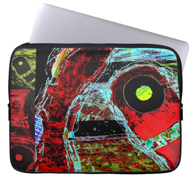 Capa Para Notebook Serpente de Frequência – Energia Abstrata em Tela  (Frente)