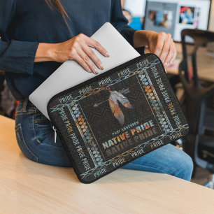 Capa Para Notebook Seta Tribal de Pena Indiana do Orgulho Nativo