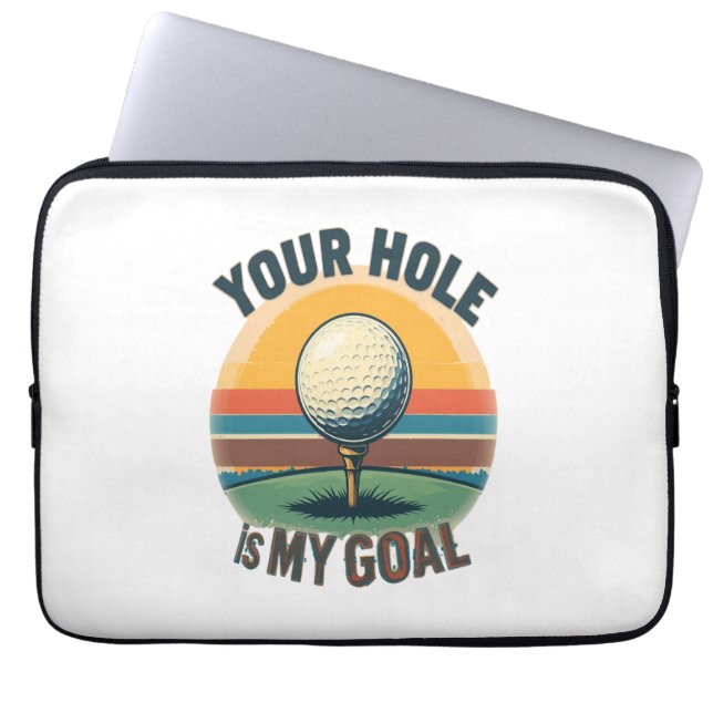 Capa Para Notebook Seu Buraco É Meu Golfe De Golfe De Golfe De Goa (Frente)