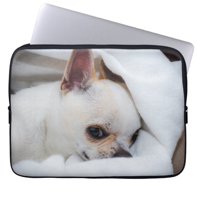 Capa Para Notebook Seu cachorrinho de estimação foto personalizada ch (Frente)