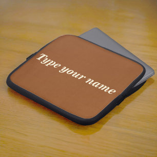 Capa Para Notebook Seu Nome na Capinha de Laptop Marrom