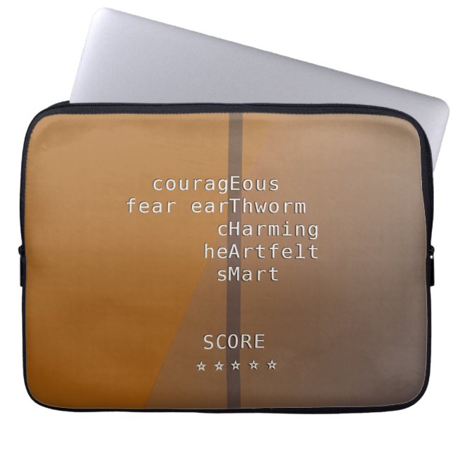 Capa Para Notebook Seu nome ou mensagem com palavras cruzadas? Sobre  (Frente)