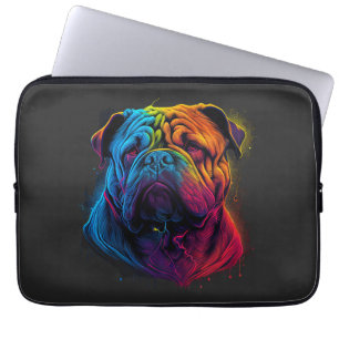 Capa Para Notebook Shar Pei Chinês Brilhante e Fluffy