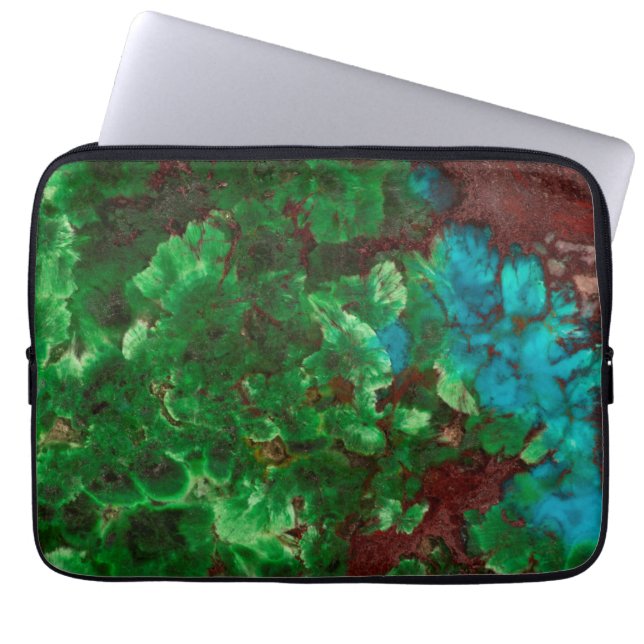 Capa Para Notebook Shattuckita Verde Lacerada (Frente)