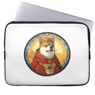 Capa Para Notebook Shiba Inu Dog King