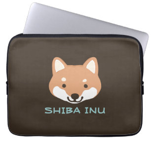 Capa Para Notebook Shiba Inu Dog with Custom Text