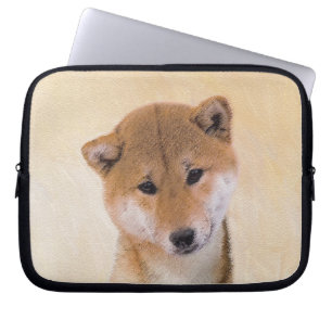 Capa Para Notebook Shiba Inu (Red) Painting - Original Dog Art
