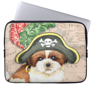 Capa Para Notebook Shih Tzu Pirate