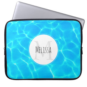 Capa Para Notebook Shimmering Blue Piscina Water Refletions Foto