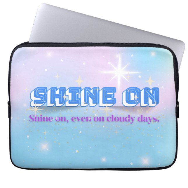 Capa Para Notebook SHINE ON - Soft Rainbow Star Edition 13" (Frente)