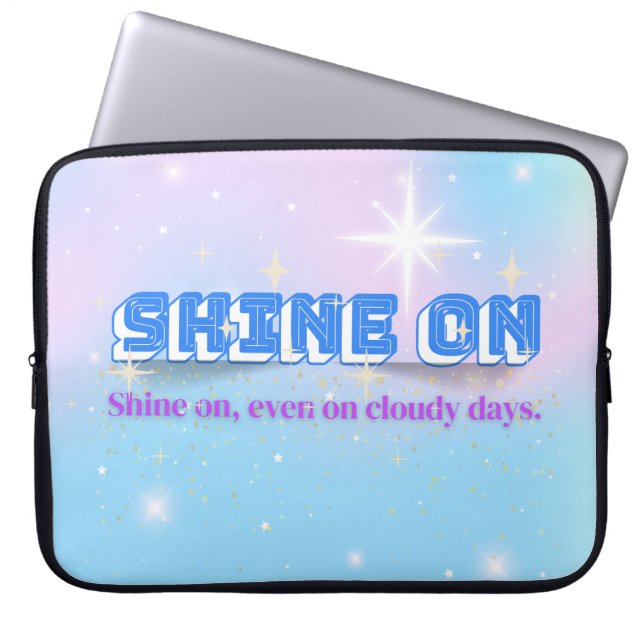 Capa Para Notebook SHINE ON - Soft Rainbow Star Edition 15" (Frente)