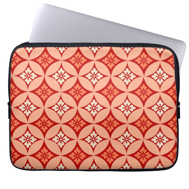 Capa Para Notebook Shippo com Flower Motif, tangerina laranja (Frente)