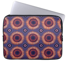 Capa Para Notebook Shweshwe circular africano roxo laranja