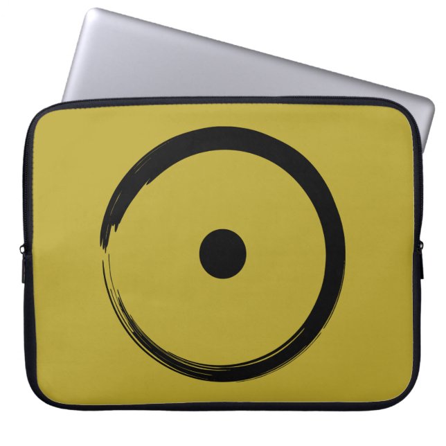 Capa Para Notebook Signo Astrológico Sol - Círculo Zen Budista 1 (Frente)