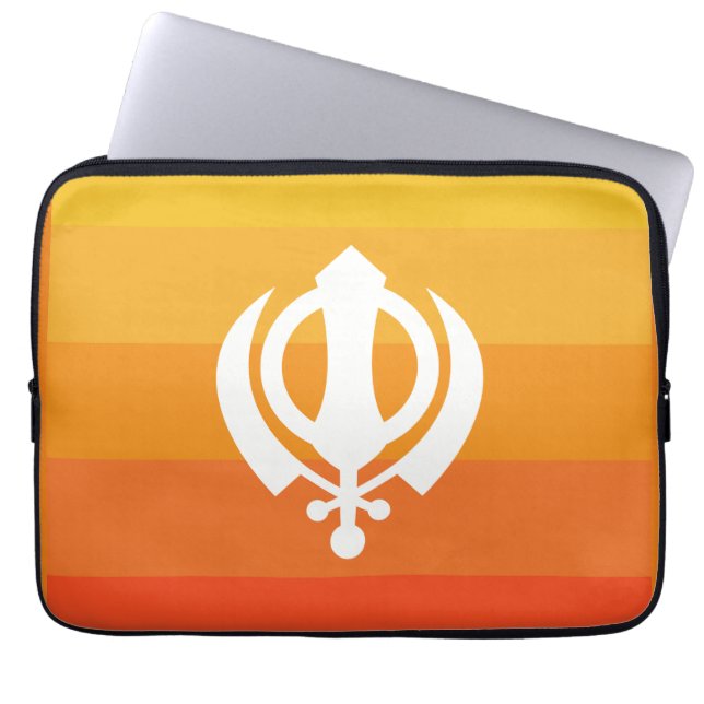 Capa Para Notebook Sikh Khanda - Bolsa de laptop (Frente)