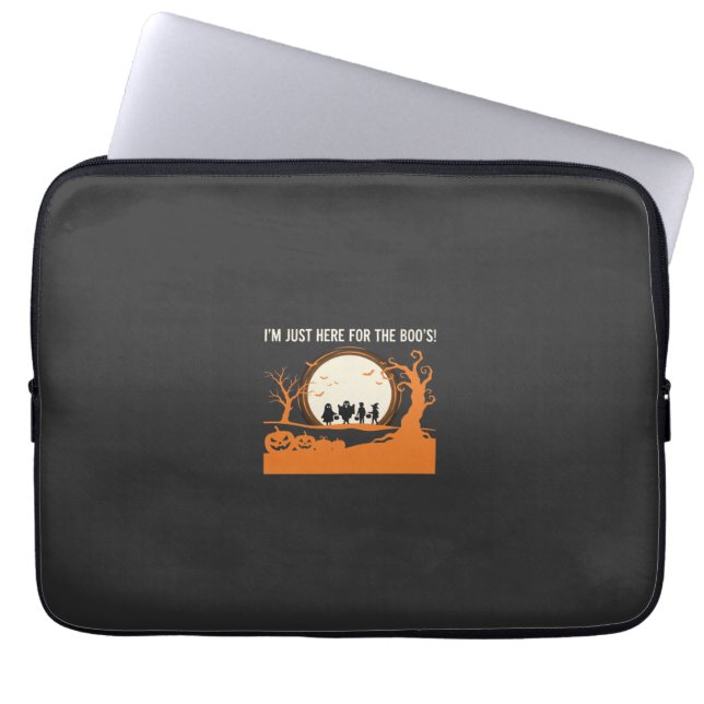 Capa Para Notebook Silhueta de Fantasma Boo de Halloween (Frente)